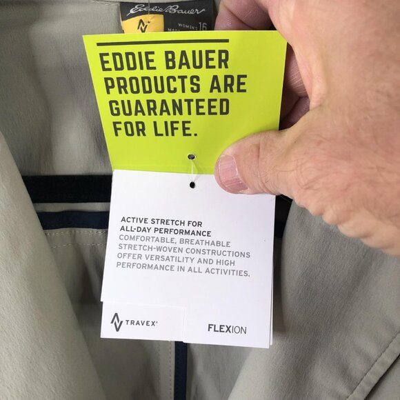 Eddie Bauer Blazer Womens 16 Stone WR Voyager Travex Flexion Stretch Jacket - Picture 6 of 16